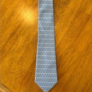 J McLaughlin Light Blue Patterned Men’s Tie